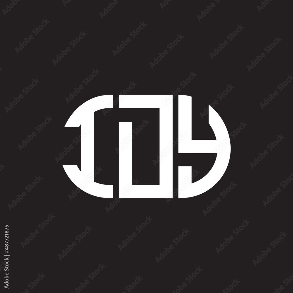 IDY letter logo design on black background. IDY creative initials letter logo concept. IDY letter design. IDY letter logo design on black background. IDY creative initials letter logo concept. IDY letter design.