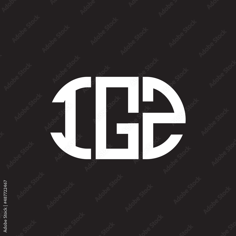 IGZ letter logo design on black background. IGZ creative initials letter logo concept. IGZ letter design. IGZ letter logo design on black background. IGZ creative initials letter logo concept. IGZ letter design.