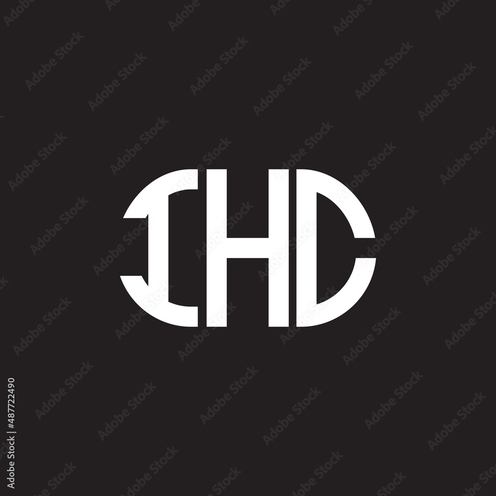 IHC letter logo design on black background. IHC creative initials letter logo concept. IHC letter design. IHC letter logo design on black background. IHC creative initials letter logo concept. IHC letter design.