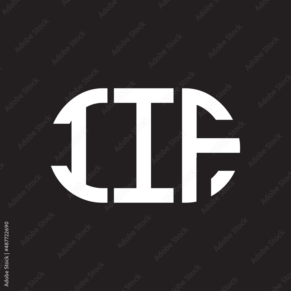 IIF letter logo design on black background. IIF creative initials letter logo concept. IIF letter design. IIF letter logo design on black background. IIF creative initials letter logo concept. IIF letter design.