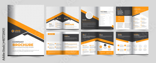 Brochure template layout design and Corporate  minimal multi page business brochure template design 