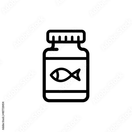 Softgel linear icon. Oral dosage medicine. Soft gelatin capsules. Omega three fish oil