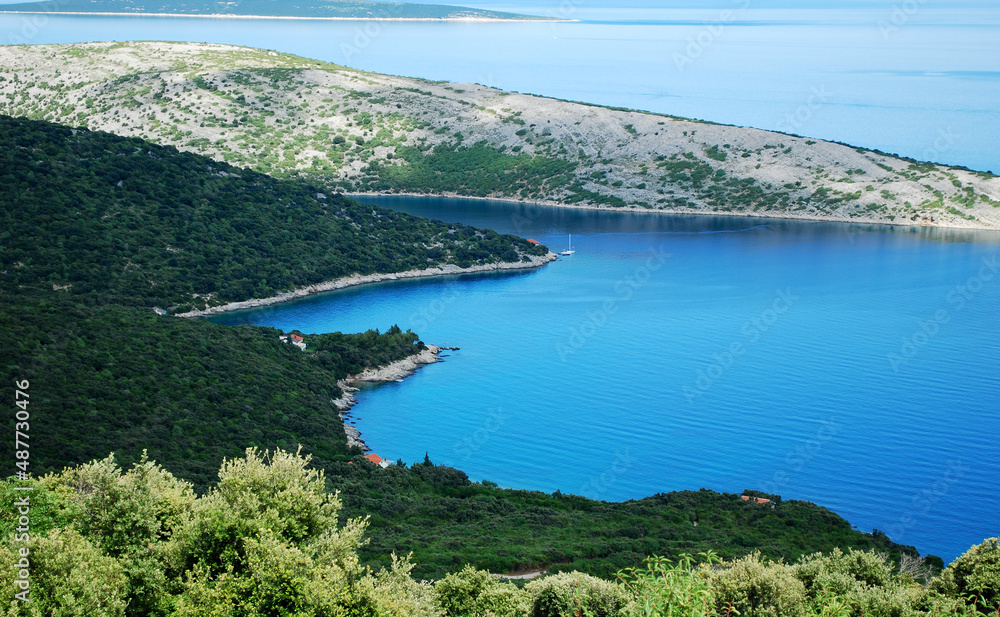 the Istrian coast of beautiful Croatia