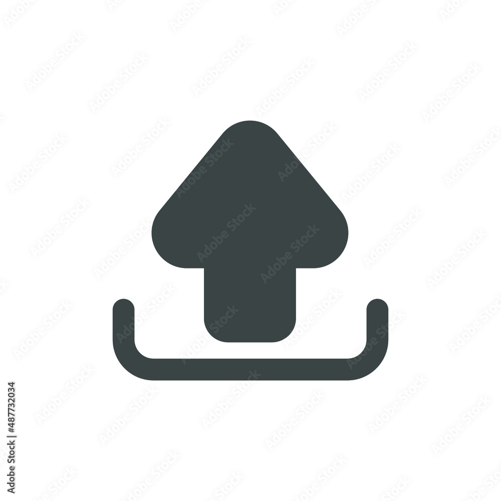 Upload Interface Icon Illustration Upload Interface Icon Illustration