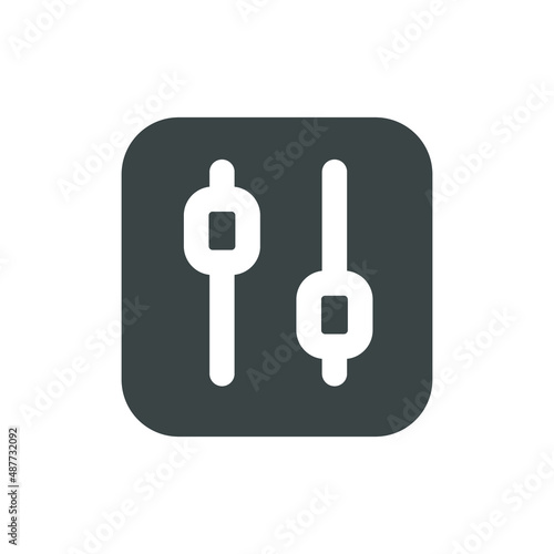 Equalizer Interface Icon Illustration