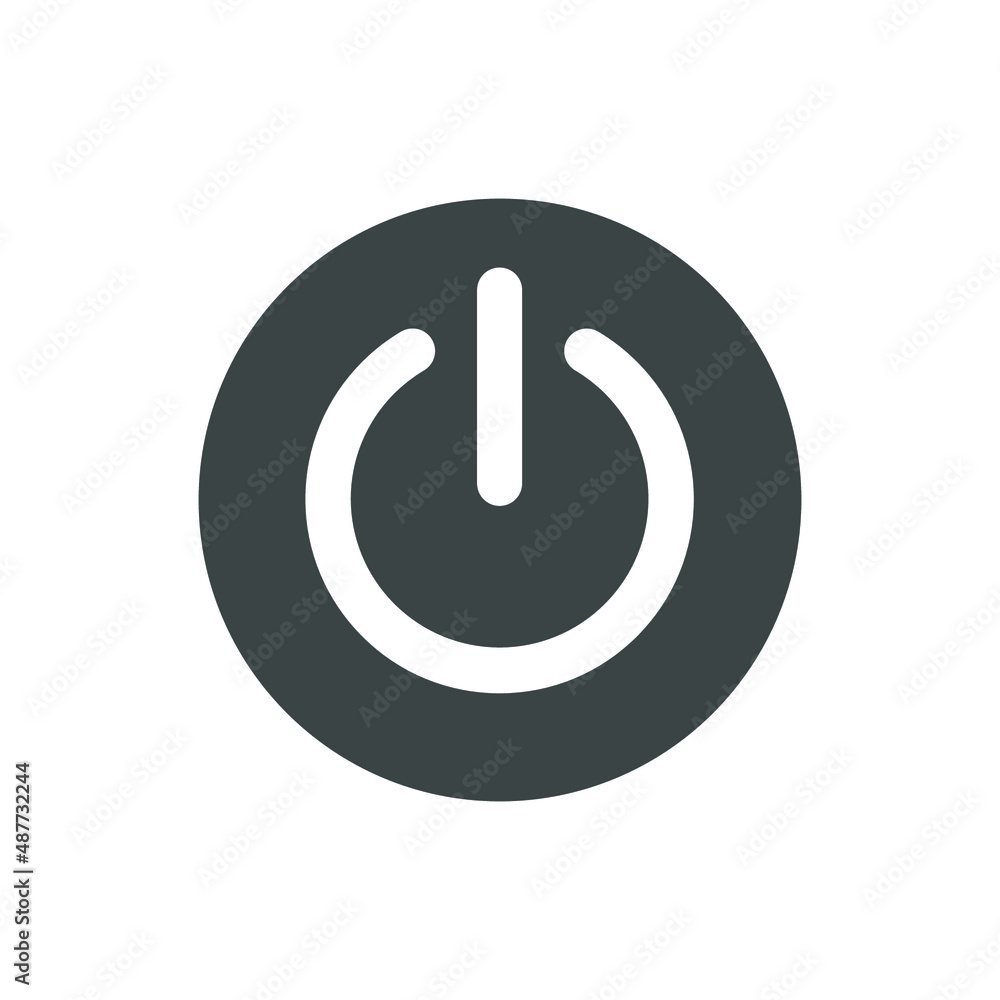 On Off Power Icon Illustration On Off Power Icon Illustration