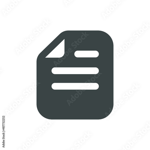 Document File Interface Icon Illustration