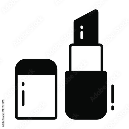 lipstick icon, trendy Style, Isolated on White Background, Stock vector illustrations.