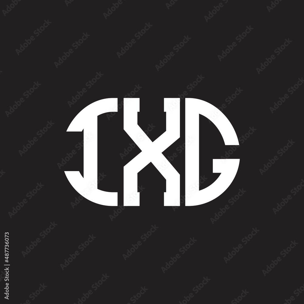 IXG letter logo design on black background. IXG creative initials letter logo concept. IXG letter design. IXG letter logo design on black background. IXG creative initials letter logo concept. IXG letter design.
