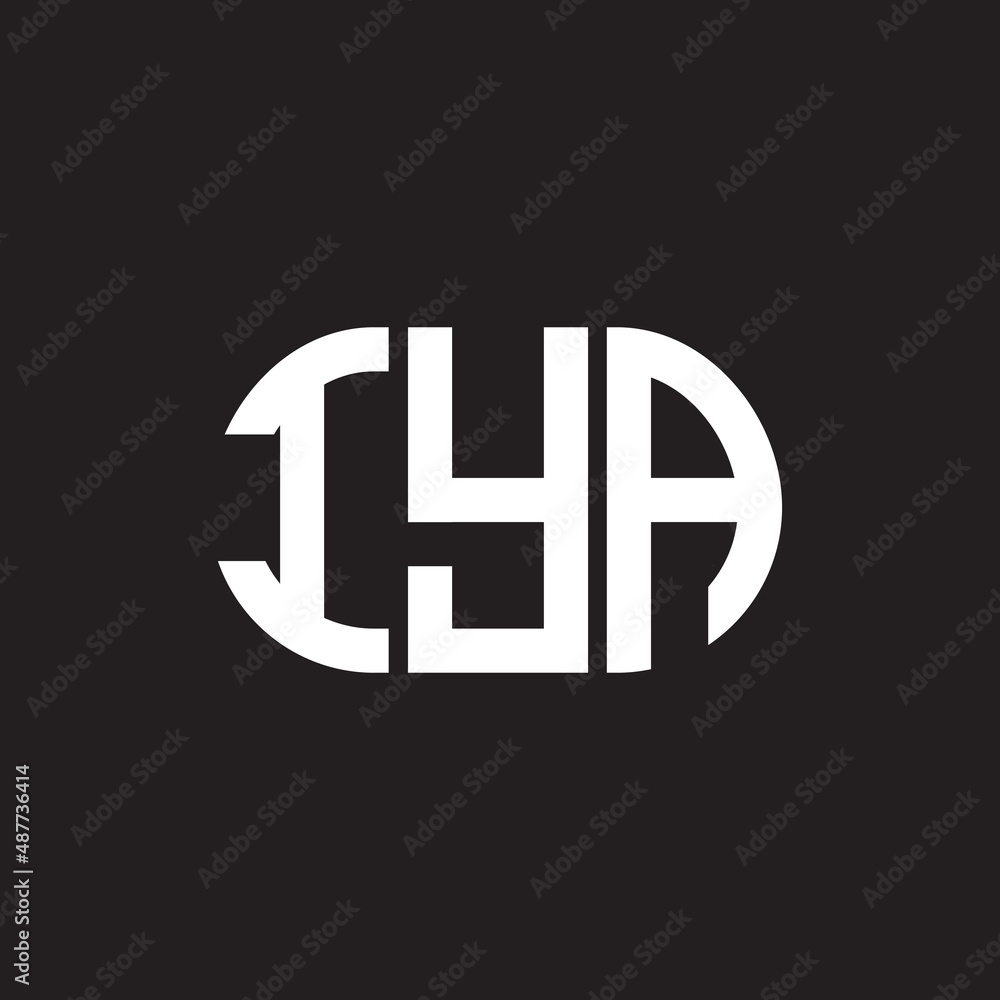 IYA letter logo design on black background. IYA creative initials letter logo concept. IYA letter design. IYA letter logo design on black background. IYA creative initials letter logo concept. IYA letter design.