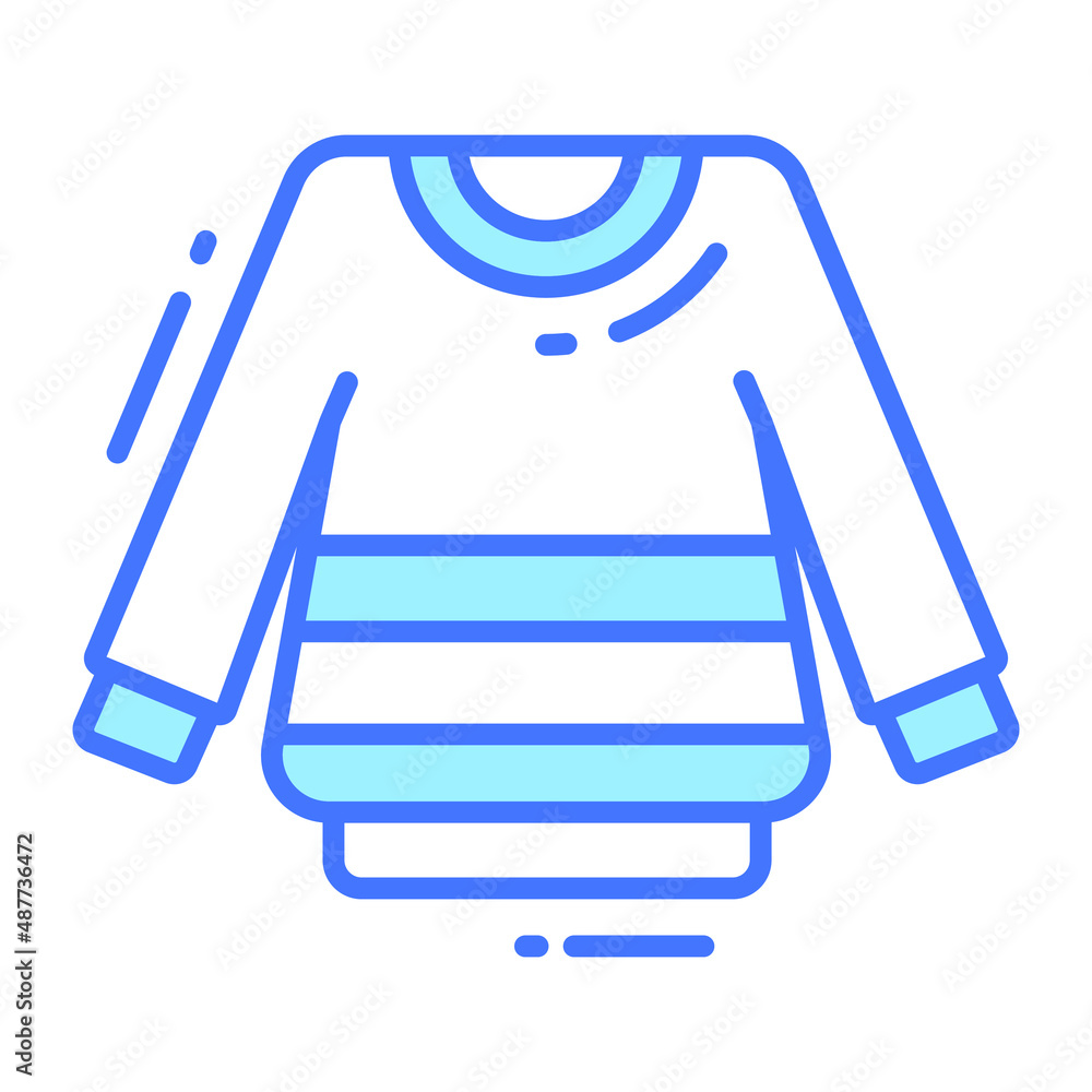 sweater icon, trendy Style, Isolated on White Background, Stock vector illustrations. sweater icon, trendy Style, Isolated on White Background, Stock vector illustrations.