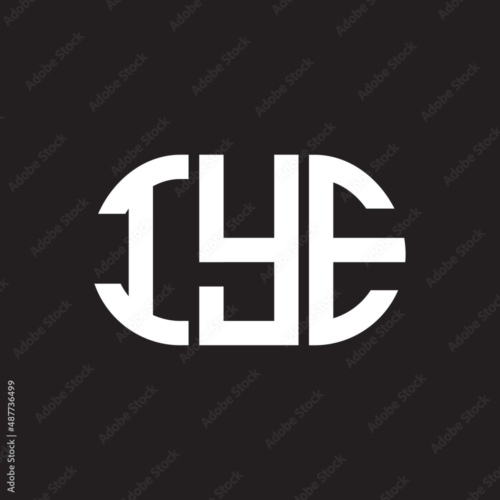 IYE letter logo design on black background. IYE creative initials letter logo concept. IYE letter design. IYE letter logo design on black background. IYE creative initials letter logo concept. IYE letter design.