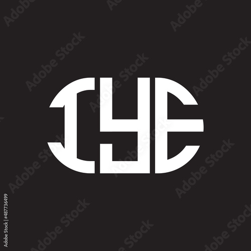 IYE letter logo design on black background. IYE creative initials letter logo concept. IYE letter design.