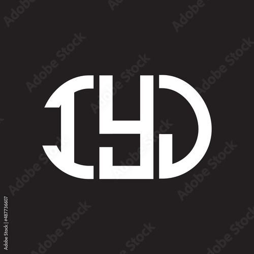 IYJ letter logo design on black background. IYJ creative initials letter logo concept. IYJ letter design.