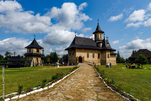 An old wooden church at Gura Humorului  photo