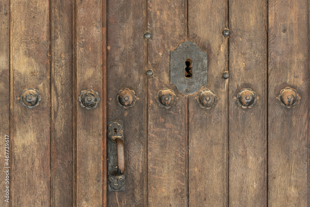 Old wooden door