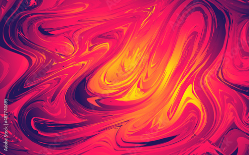 Abstract ink painting background, Mixture of acrylic paints. Bright multicolored marble modern background. Beautiful stains of liquid nail lacquers. Fluid art, pour painting technique. 