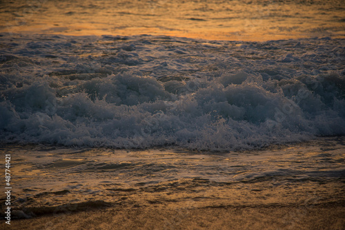 sunset in the ocean