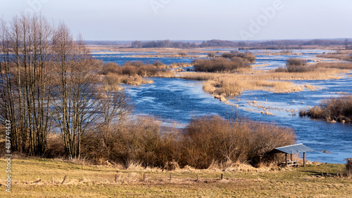 Przedwiośnie nad Biebrzą, Podlasie, Polska