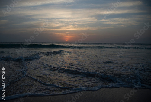 sunset on the beach