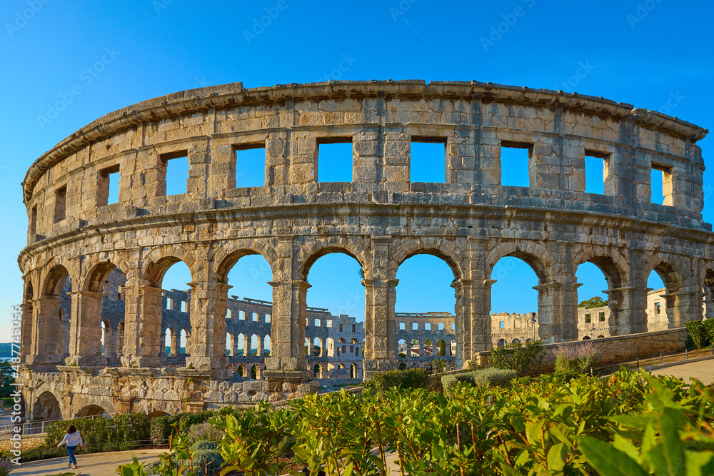 The Pula Arena -  Roman amphitheatre in Croatioa