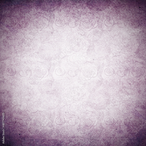 purple floral paper texture