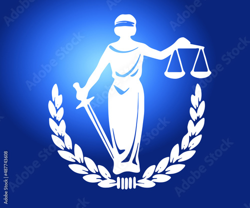 Flat Illustration, Statue of injustice.
Vector design, EPS 10.