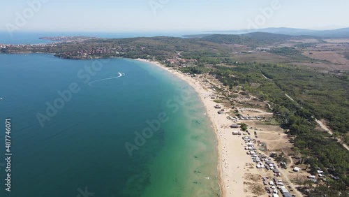 Wallpaper Mural Aerial view of Gradina (Garden) Beach near town of Sozopol, Burgas Region, Bulgaria  Torontodigital.ca