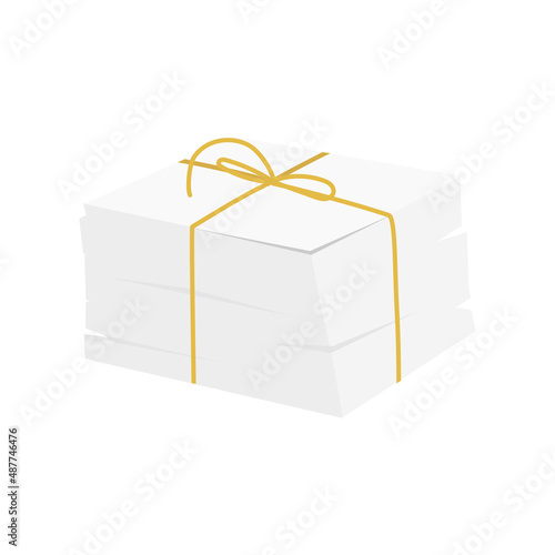 A bunch of fresh paper or newspapers