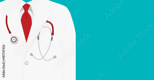 Medical background doctor with stethoscope