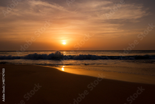 sunset at the beach © Tetatet