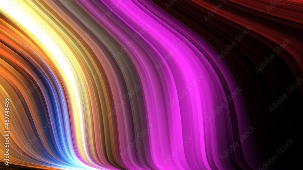 Abstract background color gradient background image is purple and pink light speed lines of light that flows like ink ,  Modern lines and shapes, illustrations wallpaper