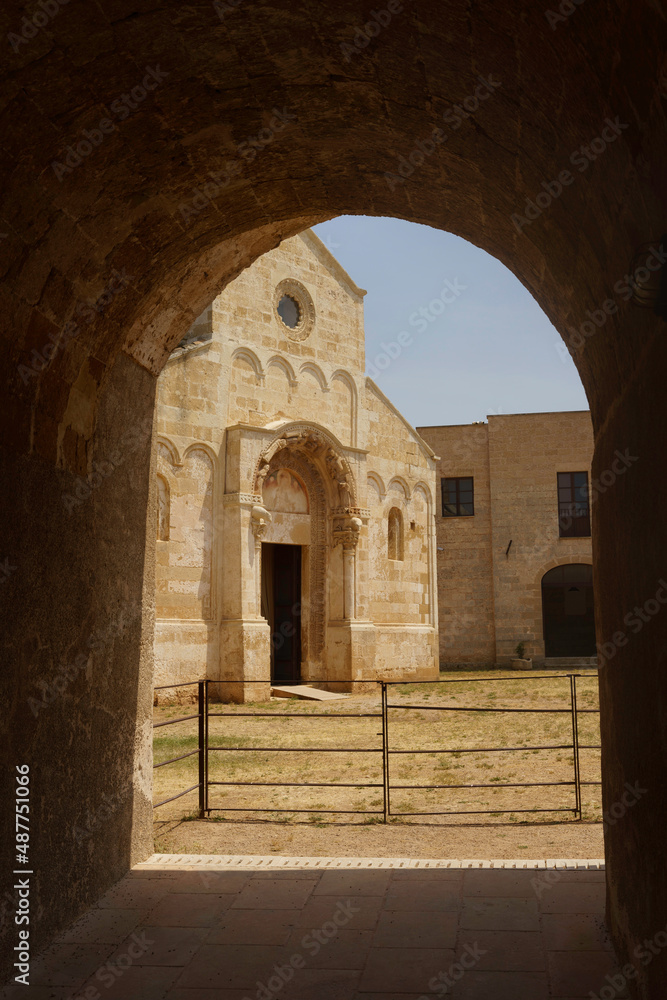 Medieval abbey of Santa Maria di Cerrate, in Lecce province, Apulia