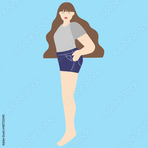 体型を気にかける女性