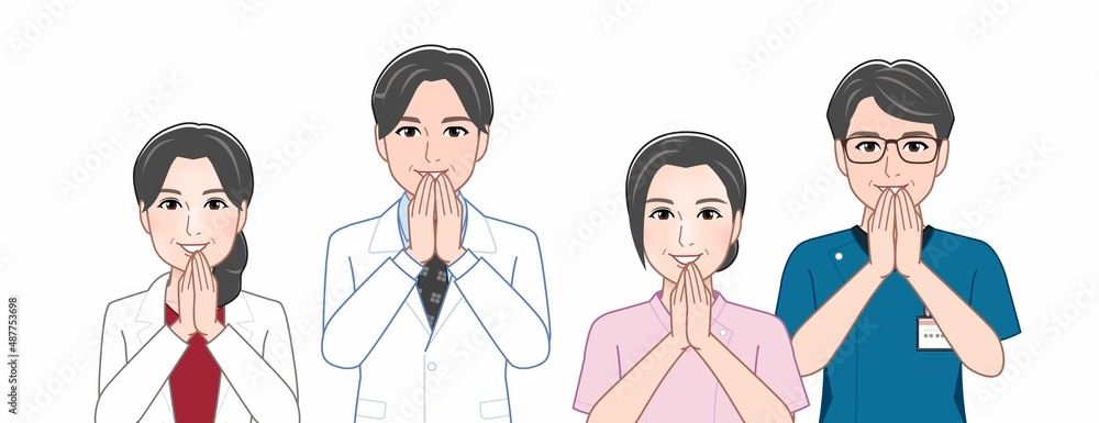 4人の医療関係者 4人の医療関係者