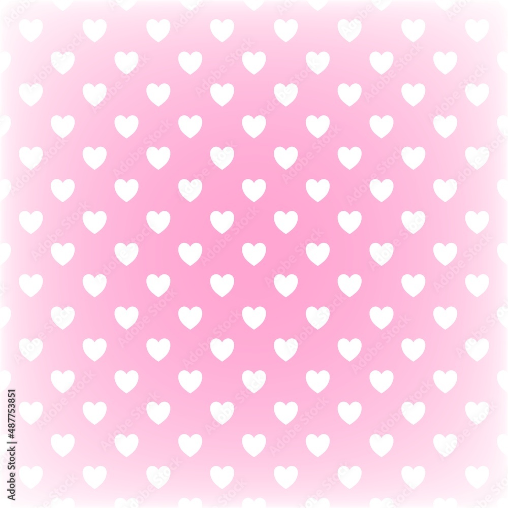 Hearts for Valentine's Day. A postcard with hearts for February 14. Seamless repeating pattern. Background for scrapbooking, albums, advertising, printing, websites, mobile screensavers, bloggers.