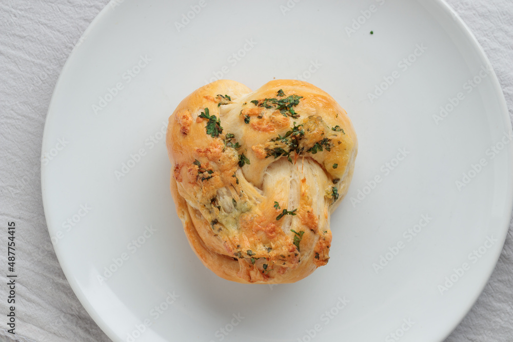 Homemade pastry - buns with parsley Homemade pastry - buns with parsley