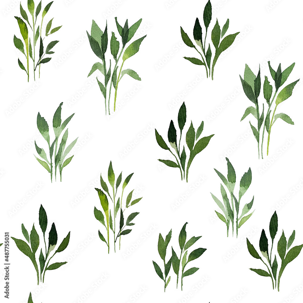 Fototapeta premium Set of watercolor design elements of the garden rose collection dark blue flowers, leaves, green branches, botanical illustration, isolated on a transparent background 