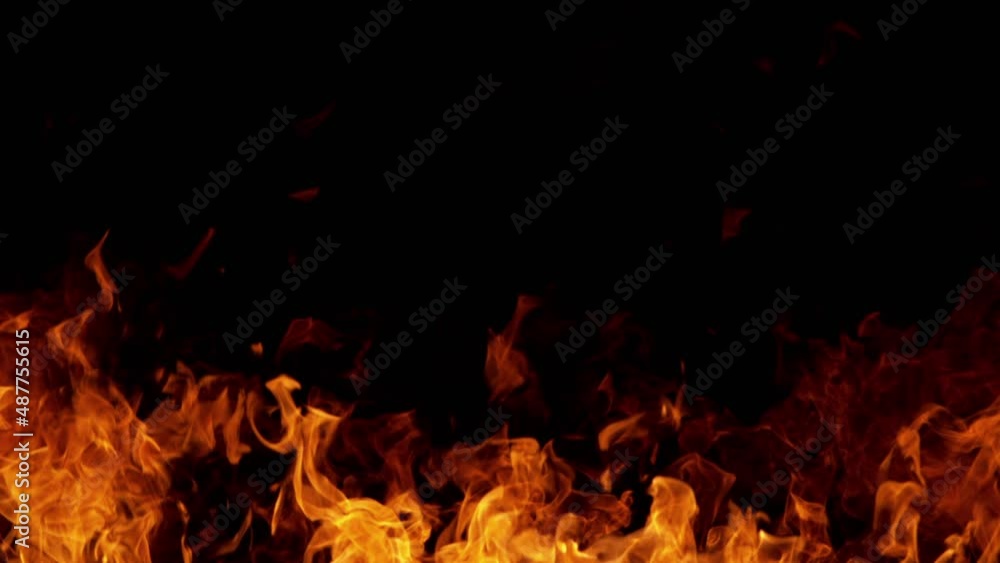 Super slow motion of fire blast isolated on black background. Filmed on high speed cinema camera, 1000 fps. Speed ramp effect. Super slow motion of fire blast isolated on black background. Filmed on high speed cinema camera, 1000 fps. Speed ramp effect.