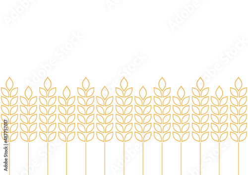 Wheat pattern wallpaper. oat symbol. free space for text. rice sign. Rice pattern wallpaper.