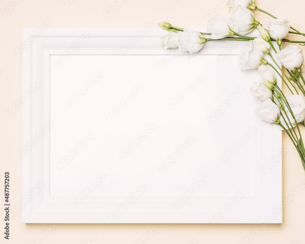 frame for text with bunch of flowers frame for text with bunch of flowers