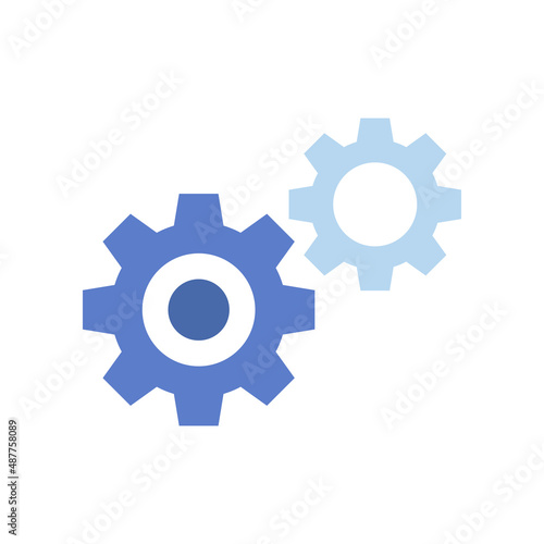 Gears vector icon symbol design