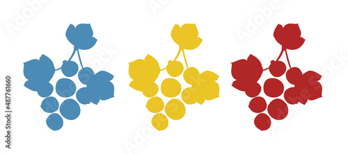 berries icon on a white background, vector illustration