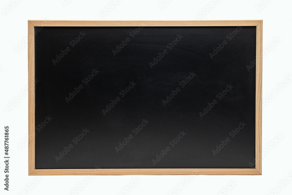 Chalkboard empty blank against a white background with copy space Chalkboard empty blank against a white background with copy space