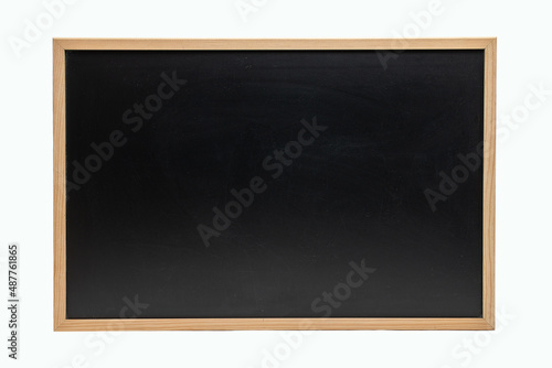 Chalkboard empty blank against a white background with copy space