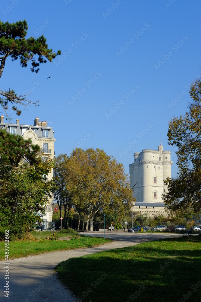The castle of Vincennes just after its wonderful renovation. The 10th November 2021, Vincennes, France.