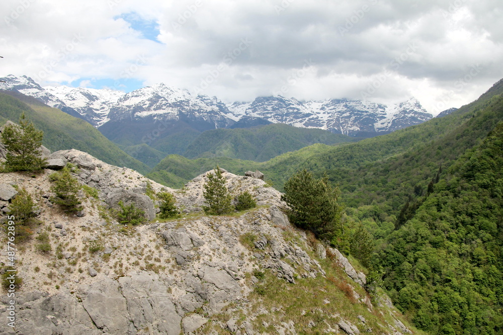 mountain landscape with mountains