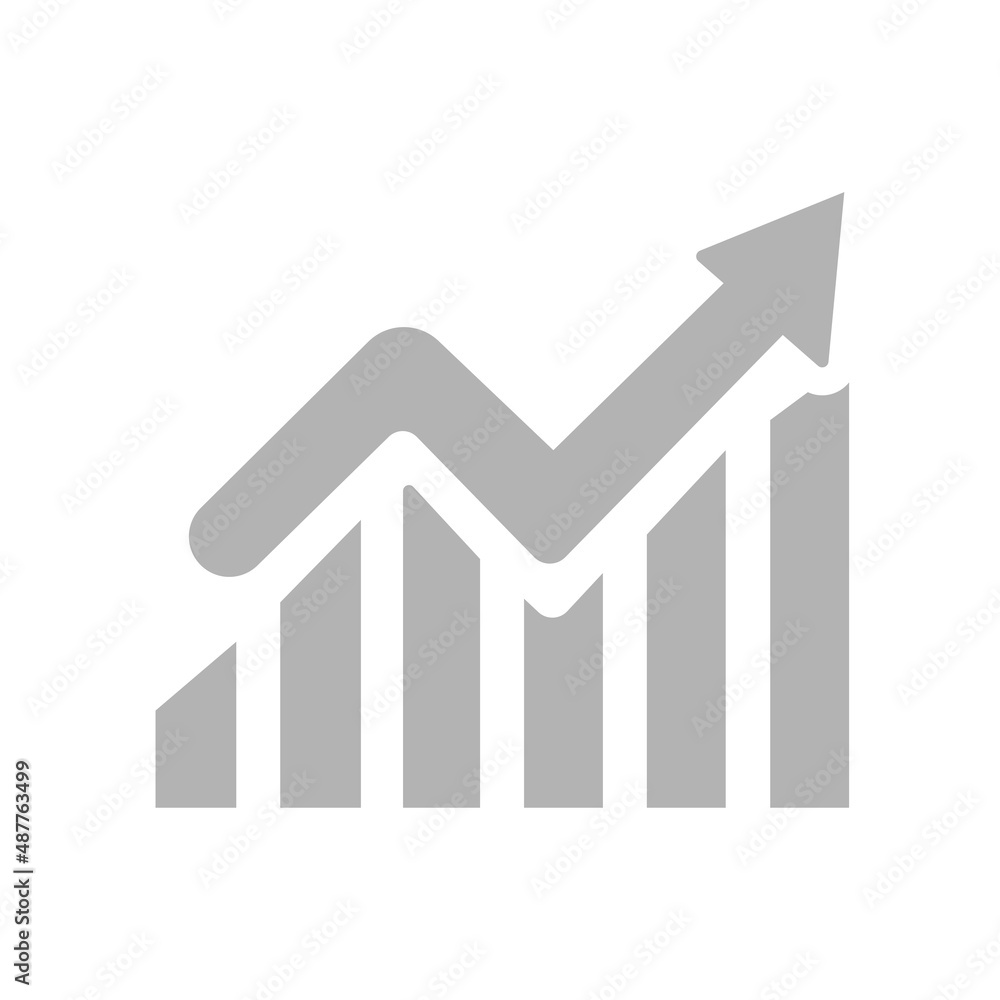 Profit graphics icon, vector illustration Profit graphics icon, vector illustration
