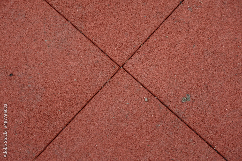 Top view of brownish red EPDM synthetic rubber floor Top view of brownish red EPDM synthetic rubber floor