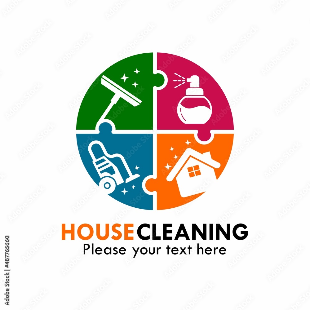 House cleaning logo template illustration House cleaning logo template illustration